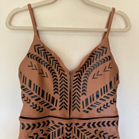 Biliblond Kim One Piece Swimsuit Gold Black XL Straps Cheeky - Picture 6 of 16